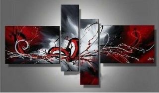 Hot sell new 4pc Huge WALL Modern Abstract on Canvas decorative Oil 