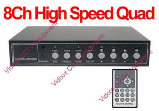   4Ch Audio High Speed CCTV Quad Multiplexer Video Splitter CCTV Camera