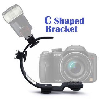 shaped Bracket Flash Hotshoes for Light DSLR Camera DV DC Camcorder 