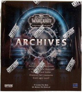 Cryptozoic WoW World of Warcraft Archives Booster Box   Find the 