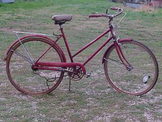 LPU* Vintage GIRLs 3 Speed BICYCLE 26  Roebuck Bike Red 1978 