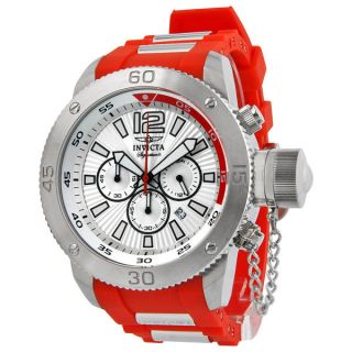   Signature II Russian Diver White Dial Chronograph Mens Watch 7424