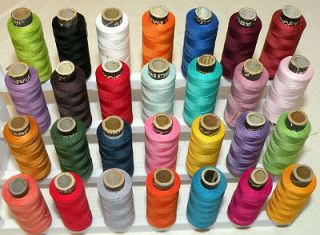 24 Spools 100% Cotton Thread.200 Yds. each. All Purpose