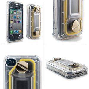   ALL WEATHER IPHONE 4 WATERPROOF CASE CLEAR SHELL UNDERWATER HOUSING NR
