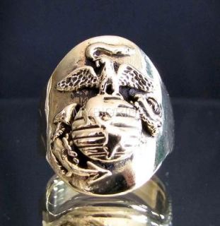 BRONZE RING UNITED STATES MARINE CORPS NAVY SEAL ARMY