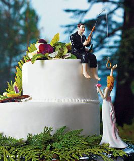 hooked on love cake topper in Cake Toppers