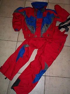 SPYDER Mens Red 2 pc Ski Jacket/Pants Snowsuit M