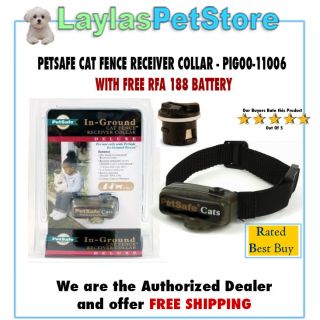 PETSAFE CAT FENCE RECEIVER COLLAR   PIG00 11006 WITH FREE RFA 188 