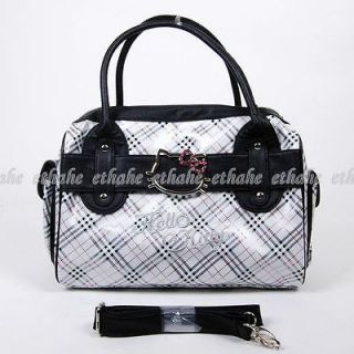  Girl Checkered Patterns Plaids Handbag Tote Hand Messenger Bag SE83