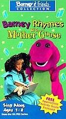 Barney   Barney Rhymes With Mother Goose (VHS, 1993) See Video trailer