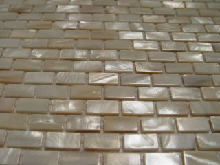   of pearl shell mosaic tile 1 square feet WHITE rectangle Min 10sf