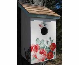 Bird House Printed Salt Box Peony Functional Nest Box Free Shipping