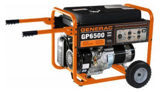 Generac 6500/8000W GP Series Portable Electric Generator With Wheel 