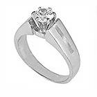 14K GOLD SOLITAIRE DIAMOND 0 20 ct WIDE BAND RING SIZE 6 5