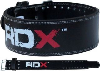 RDX Power Weight Lifting Leather Belt Back Support Strap Gym Training 