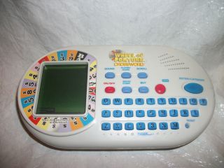 Wheel Of Fortune Crossword Electronic Handheld Travel Game Awesome 