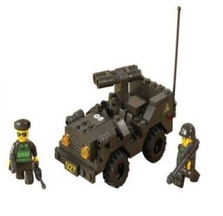 Double Gun Jeep    Compatible With Lego Assembly Block Toy