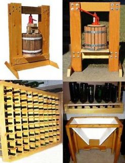 Woodworking Projects for Wine Making   2 Press Plans