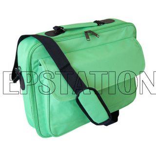171615Lapto​p Notebook carrying bag case briefcase ~ Green