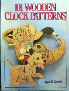 101 WOODEN CLOCK PATTERNS woodw​orking craft book over 100 Clock 