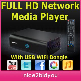   Network Media Player MKV RM MP4 SD Realtek 1185 wt USB WiFi Adapter