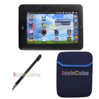   VIA8650 800MHz WIFI 2GB Tablet PC Soft Pouch Bag Stylus Pen