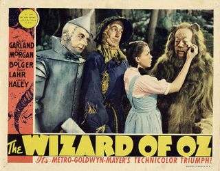 THE WIZARD OF OZ MOVIE POSTER Judy Garland VINTAGE 4   PRINT IMAGE 
