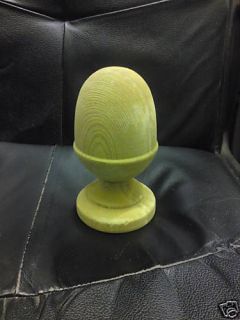 Treated Wooden Acorn Finial for 4ins posts