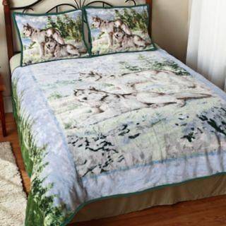 New Wolf Wolves Pattern Hautman Comforter/Blanket / Coverlet & Shams 
