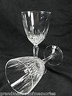   Cristal DArques DIAMANT 8 oz Wine Glass Cut Bowl Faceted Stem PAIR