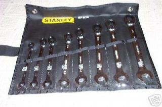 STANLEY 8 PC. SAE REVERSE GEAR RATCHETING WRENCH SET