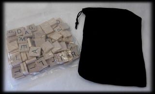 100 Traditional Wood Wooden Scrabble Game Tiles Replacement Parts 