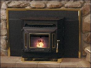Jamestown J1000 wood pellet stove INSERT 38,000btus 1,8000 sqft 