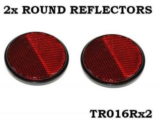   70mm Reflectors for Driveway Gate Fence Posts & Trailers Truck Van