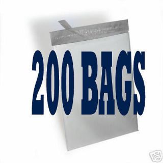 200 Bags 100 Each 10x13, 12x15.5, White Poly Mailers