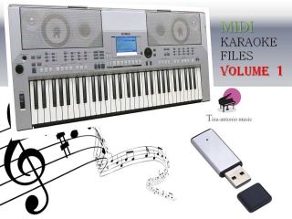 MIDI File Karaoke USB stick for PSR S500 Vol 1