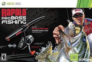 Rapala Pro Bass Fishing Game Fishing Rod Xbox 360, 2010