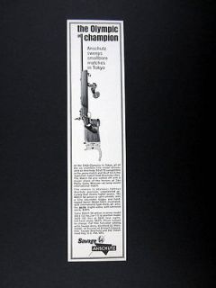 Savage Anschutz Match 54 Rifle Tokyo Olympics Medal Winners 1965 print 