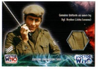 Dr DOCTOR WHO 40th Ann.Costume Redemption Card CC1 Sgt.Benton
