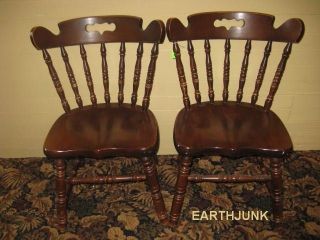 Tell City Hard Rock Maple Rumford Mate 9046 Chairs with cosmetic 