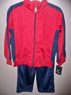 NIKE 2 Piece Set Boys Cloth Outfit Jacket & Pants Size 5 6 7 Color Red 