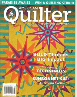 American Quilter Magazine March 2011 ~ Sunbonnet Sue ~ Korean 