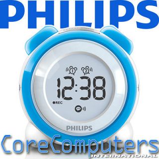 Philips Child Alarm Clock FM Radio Pink + Blue Dual Color Version New 