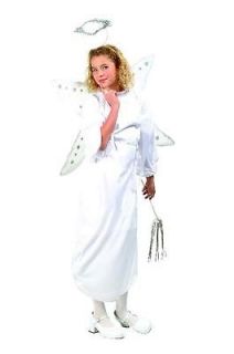 CHILDS WHITE ANGEL HALO GIRL HALLOWEEN COSTUME DRESS