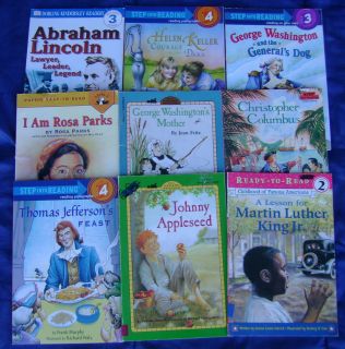 Lot of 9 Biographies for Children Easy Readers