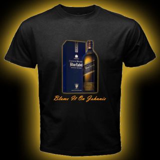 Johnnie Walker Blue Label Scotch Whisky Johnny Alcohol T Shirt Size S 