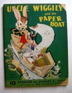 1943 Uncle Wiggily and the Paper Boat Childrens Book A Rabbit Uses a 
