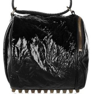 NEW Authentic Alexander Wang Black Patent Leather Angela Bag Retail$ 