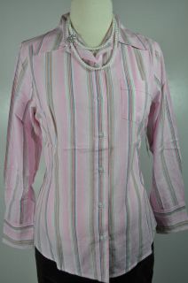 Amazing NEW NWT Pink Maternity Button Down Long Sleeve Shirt Top 