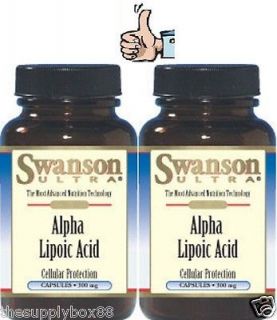 Swanson Ultra Alpha Lipoic Acid 300mg 120caps(ea bottle) Great 